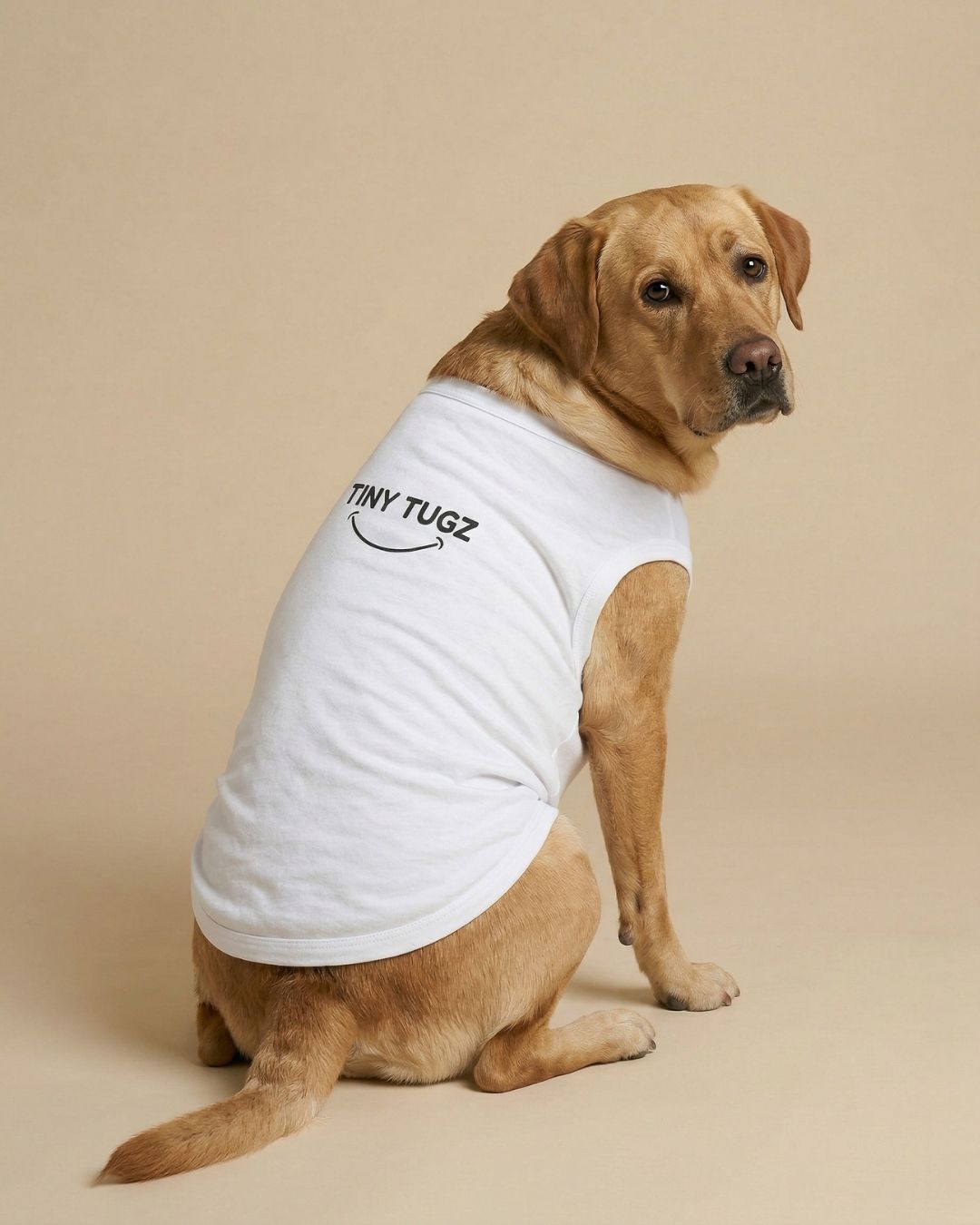 White 100% Organic Cotton Dog T-Shirt