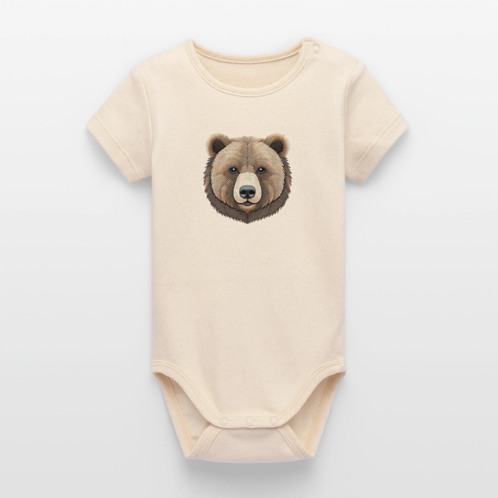 Stanley/Stella Organic Short-Sleeved Baby Bodysuit - natural raw