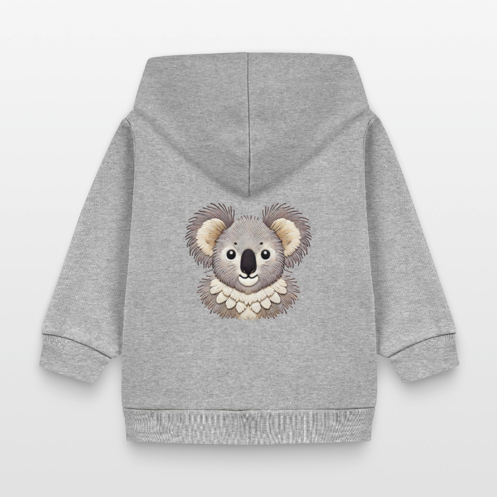 Stanley/Stella Organic Zip Hoodie BABY CONNECTOR - heather grey