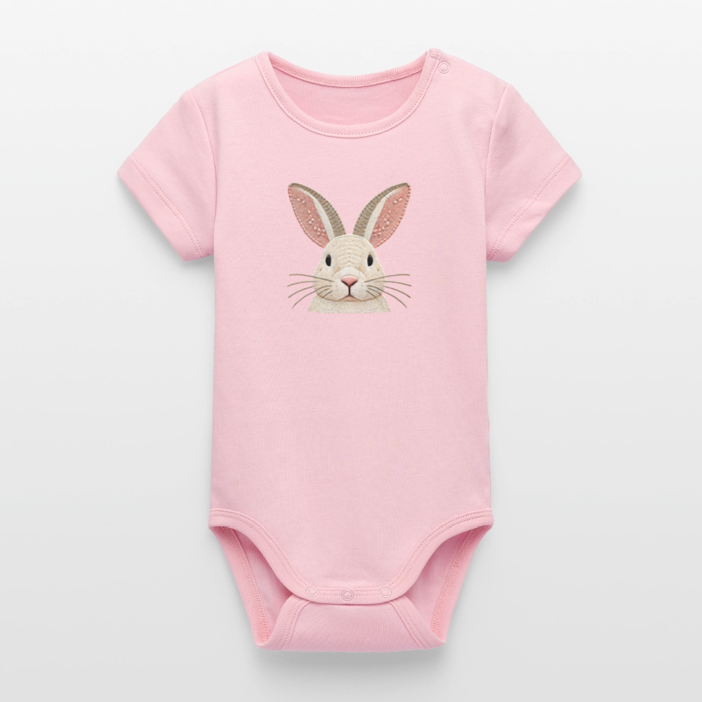 Stanley/Stella Organic Short-Sleeved Baby Bodysuit - cotton pink