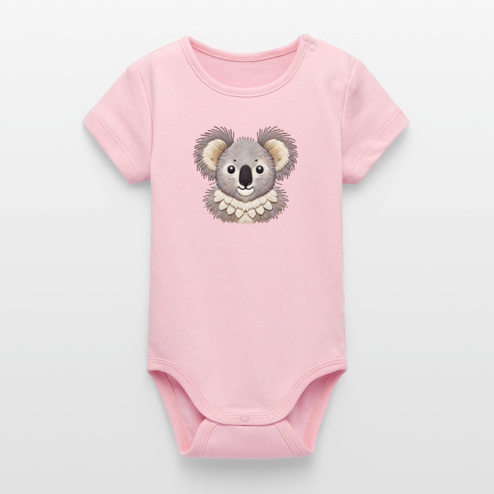 Stanley/Stella Organic Short-Sleeved Baby Bodysuit - cotton pink