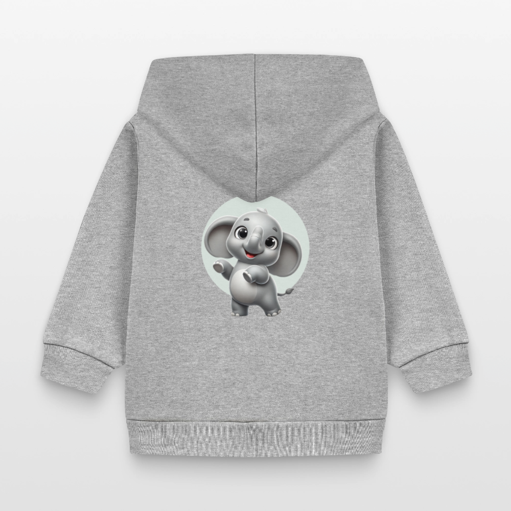 Stanley/Stella Organic Zip Hoodie BABY CONNECTOR - heather grey