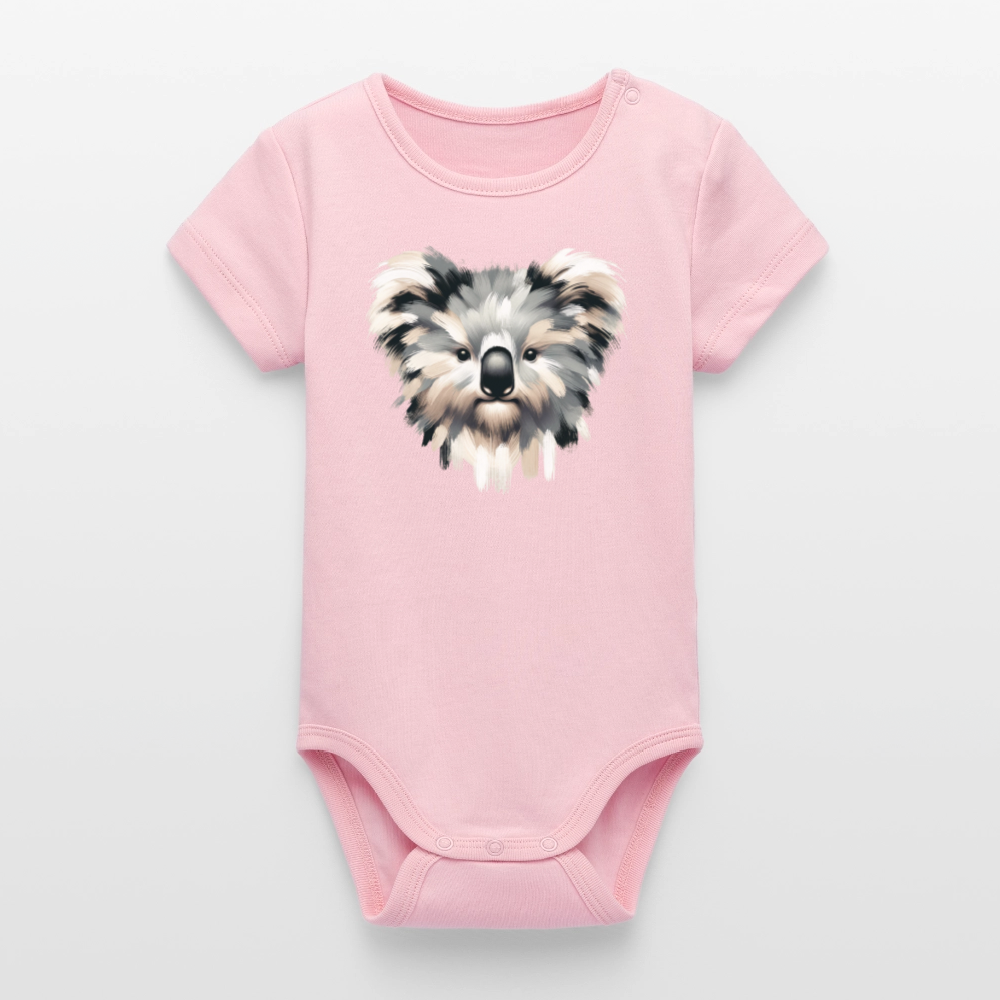 Stanley/Stella Organic Short-Sleeved Baby Bodysuit - cotton pink