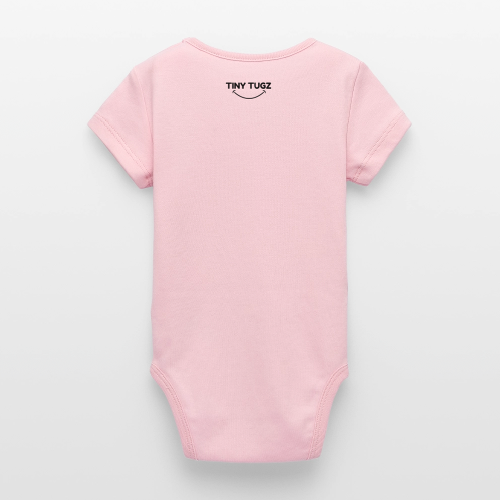 Stanley/Stella Organic Short-Sleeved Baby Bodysuit - cotton pink