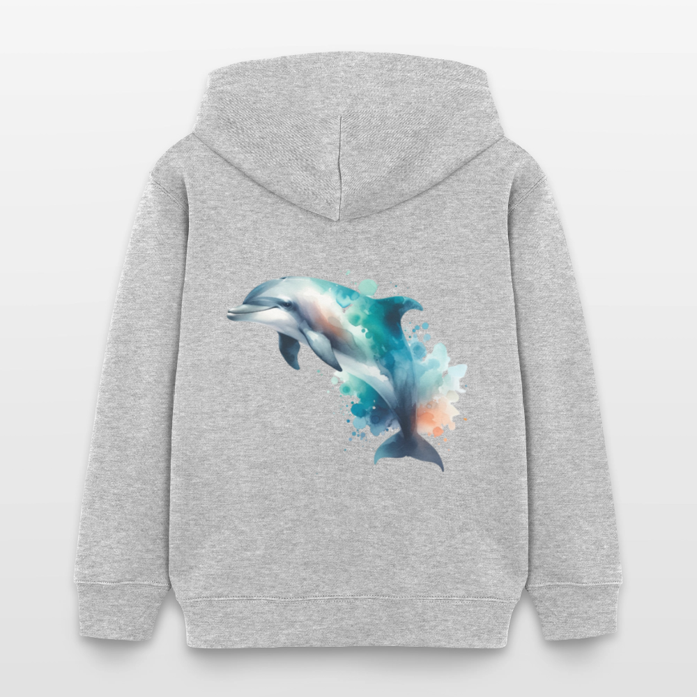 Stanley/Stella Mini Cruiser Kids’ Organic Hoodie - heather grey