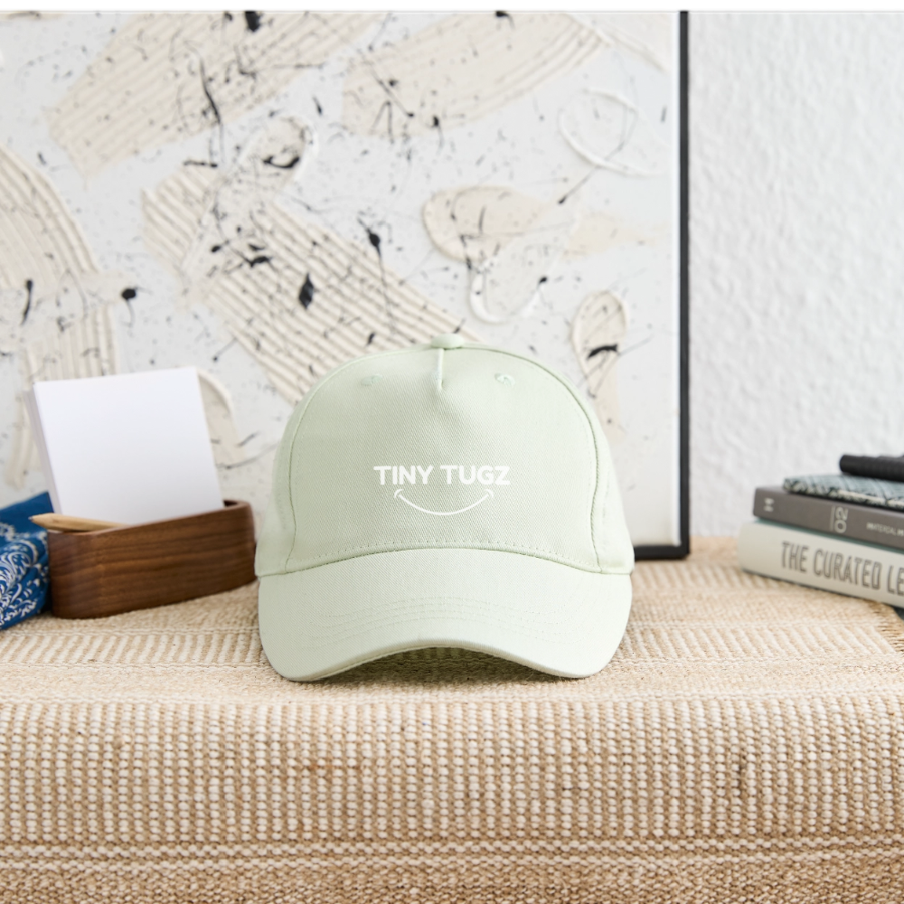 Organic Kids’ Baseball Cap - light mint green
