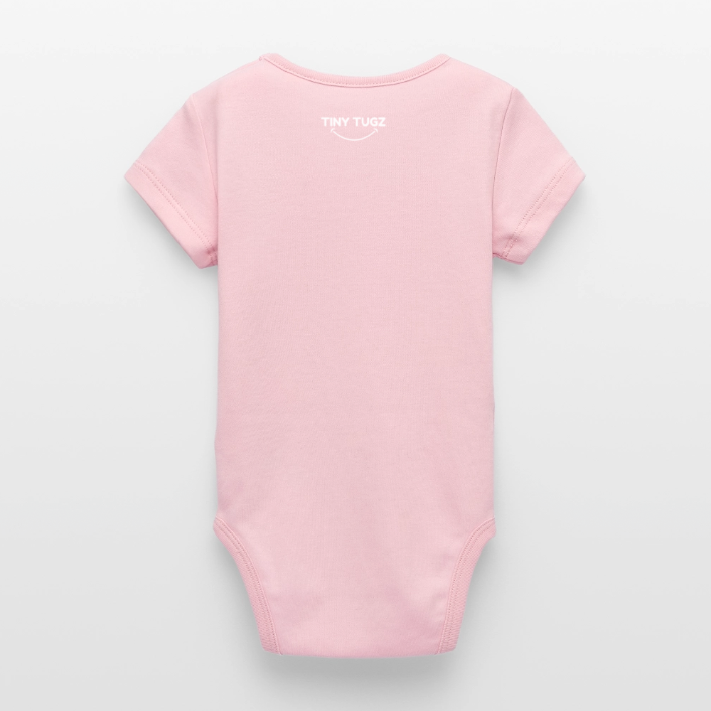 Stanley/Stella Organic Short-Sleeved Baby Bodysuit - cotton pink