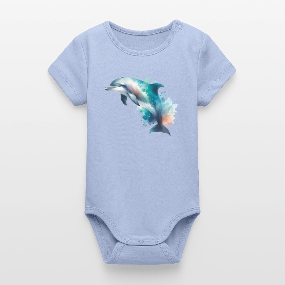 Stanley/Stella Organic Short-Sleeved Baby Bodysuit - sky