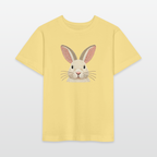 Organic Cotton Kids's T-Shirt (Thread Art Bunny) - viva yellow 