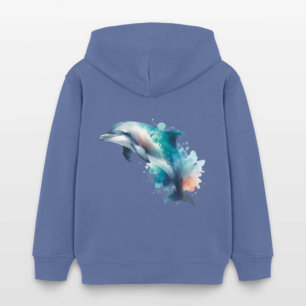 Stanley/Stella Mini Cruiser Kids’ Organic Hoodie - bright blue