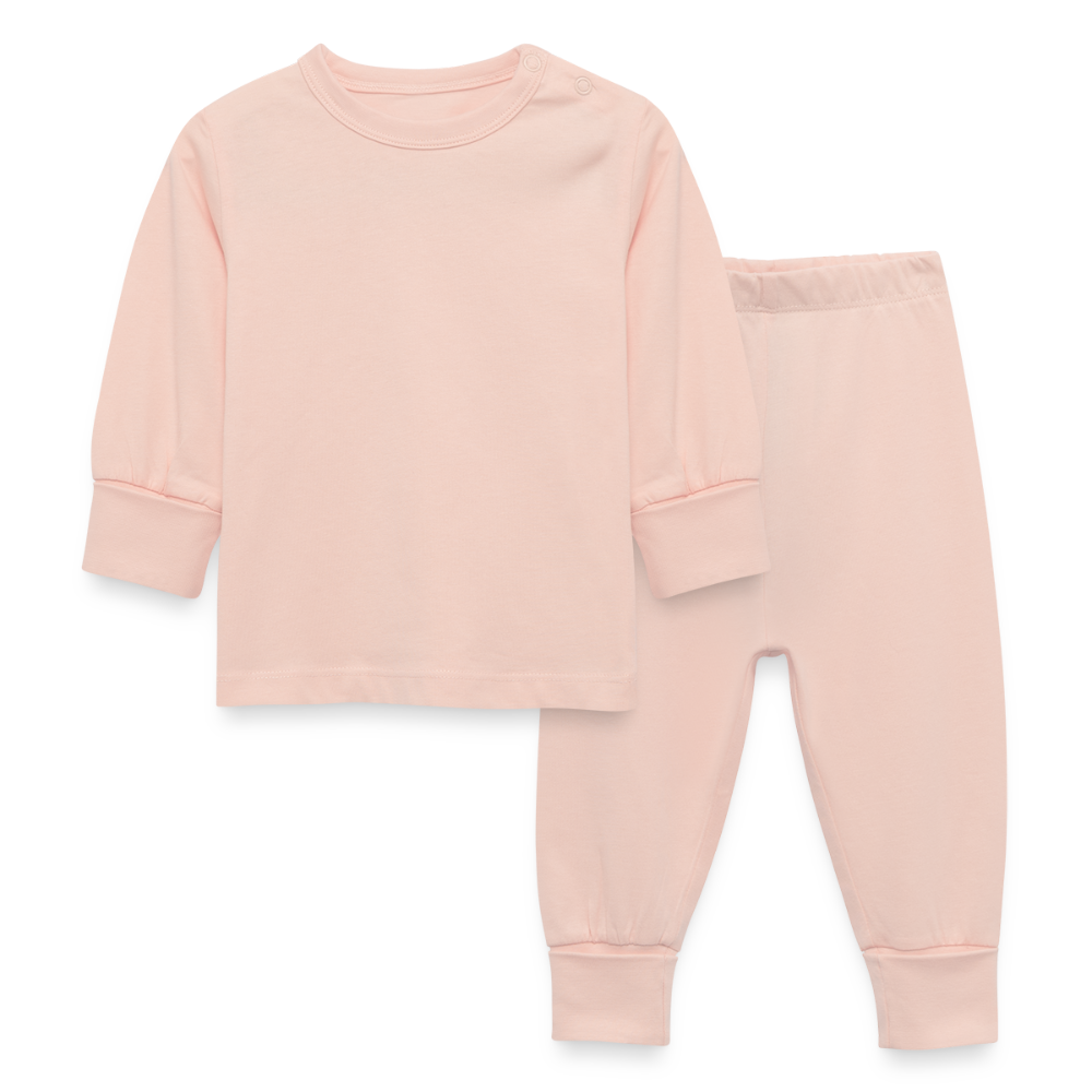 Organic Cotton Baby Pyjamas - crystal pink