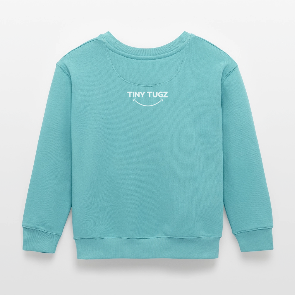 Kids Organic Cotton Sweatshirt (Canvas Unicorn) - pastel turquoise