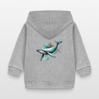 Stanley/Stella Organic Zip Hoodie BABY CONNECTOR - heather grey