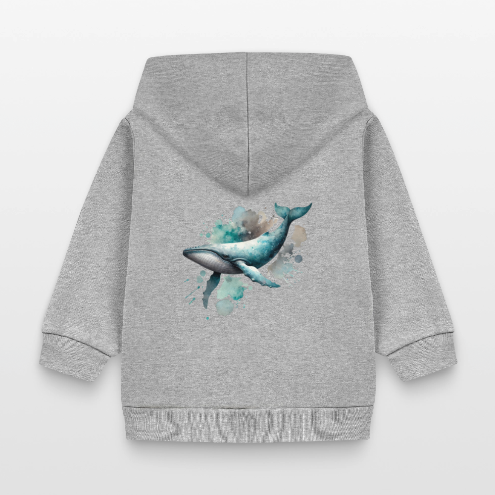 Stanley/Stella Organic Zip Hoodie BABY CONNECTOR - heather grey