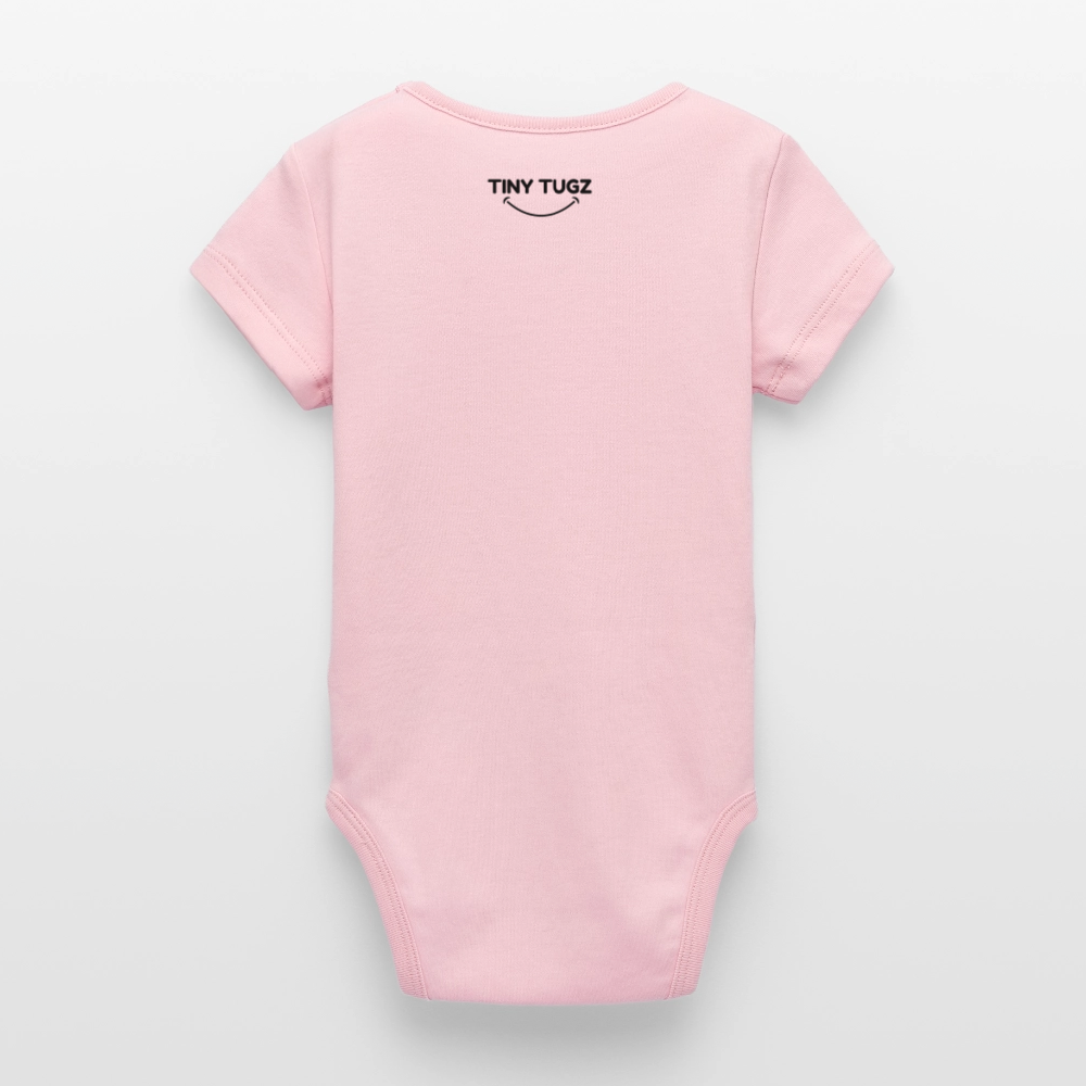 Stanley/Stella Organic Short-Sleeved Baby Bodysuit - cotton pink