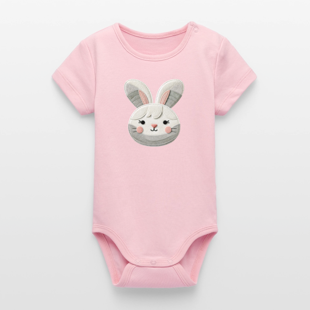 Stanley/Stella Organic Short-Sleeved Baby Bodysuit - cotton pink