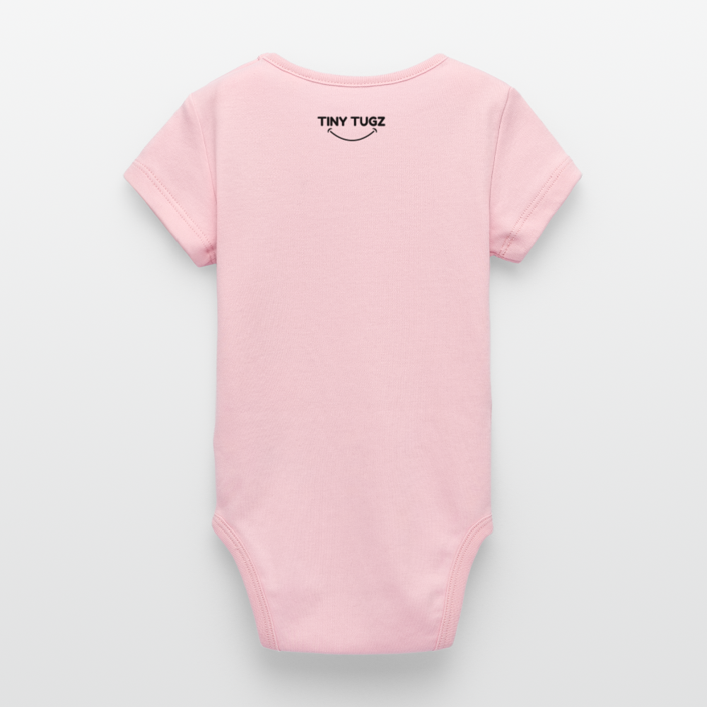Stanley/Stella Organic Short-Sleeved Baby Bodysuit - cotton pink