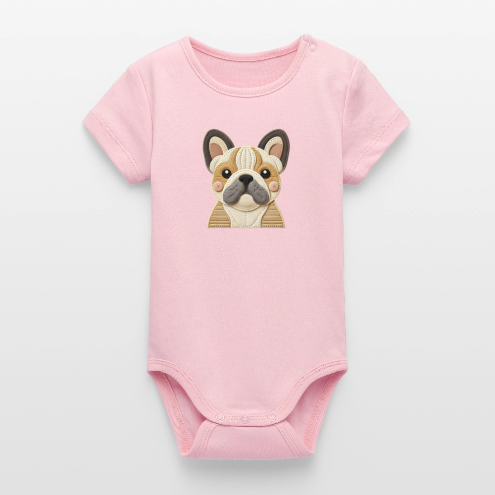 Stanley/Stella Organic Short-Sleeved Baby Bodysuit - cotton pink