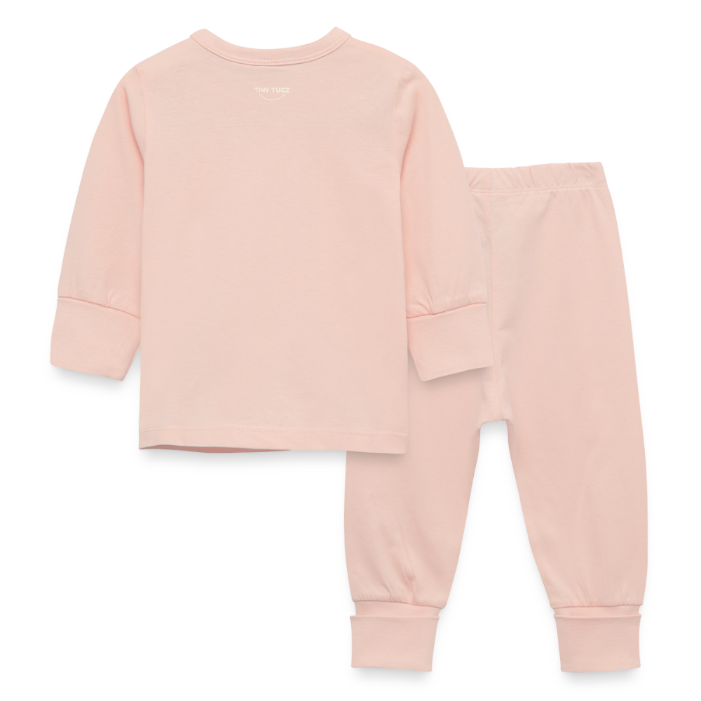 Organic Cotton Baby Pyjamas - crystal pink