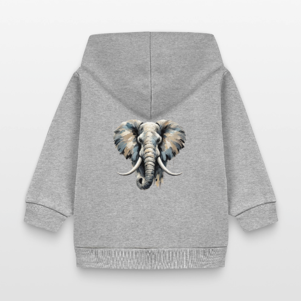Stanley/Stella Organic Zip Hoodie BABY CONNECTOR - heather grey