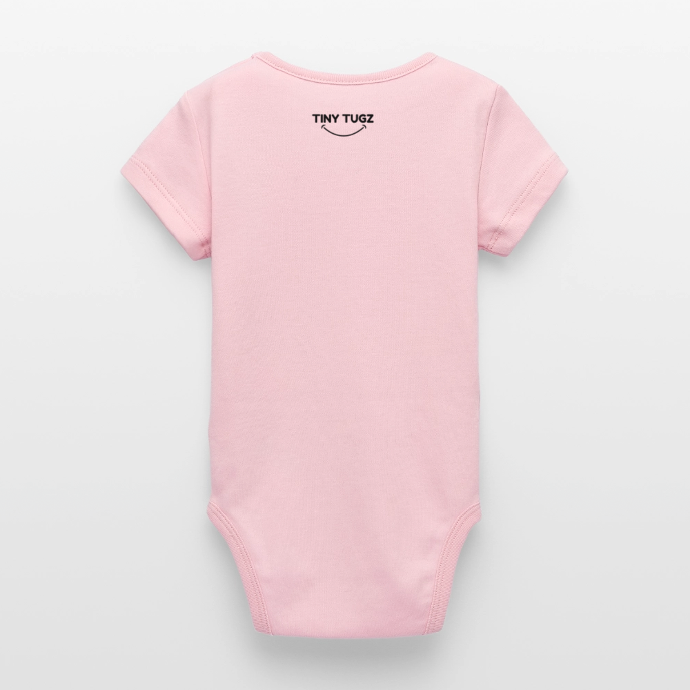 Stanley/Stella Organic Short-Sleeved Baby Bodysuit - cotton pink