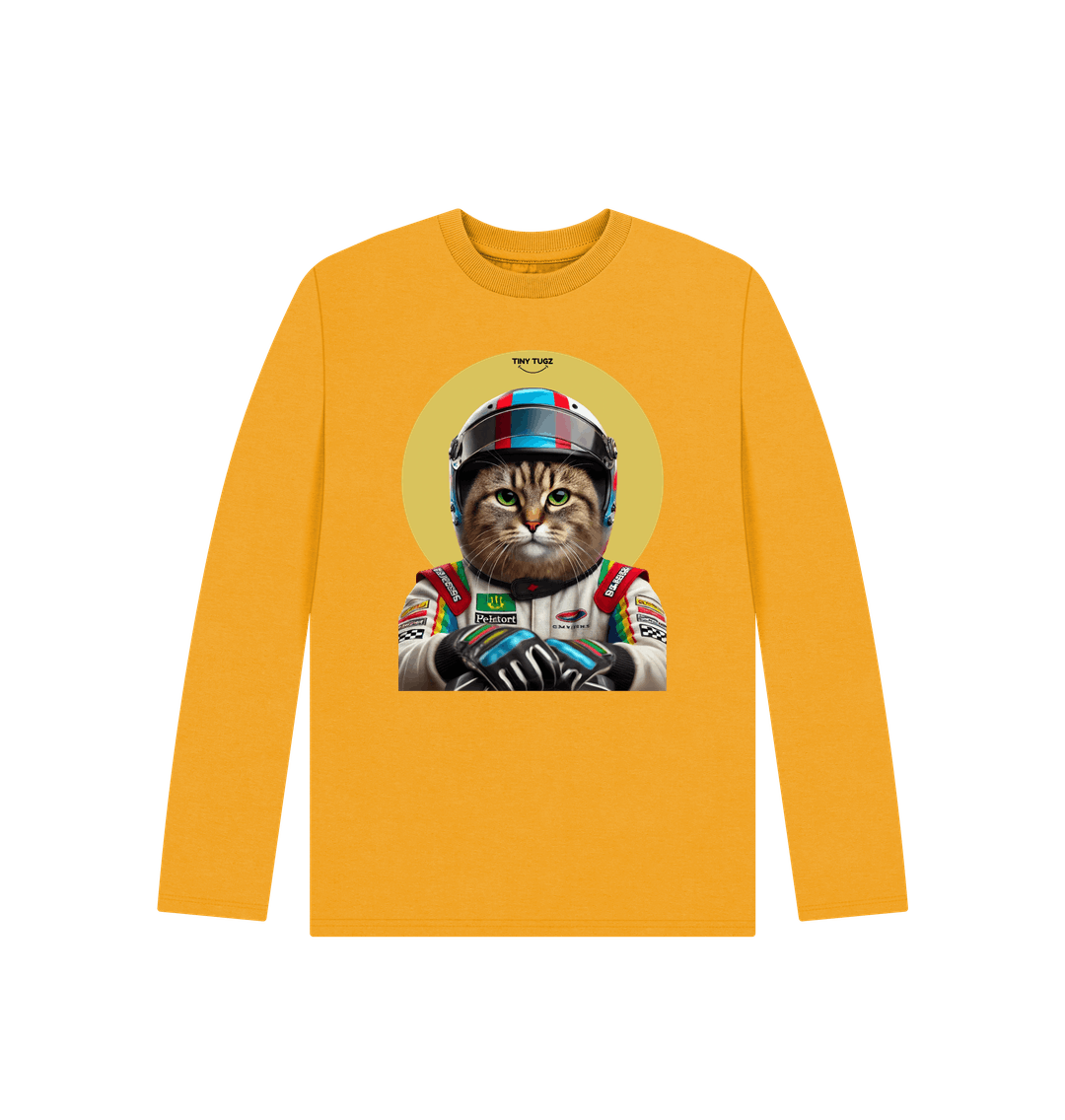 Mustard Printed Kids T-Shirt
