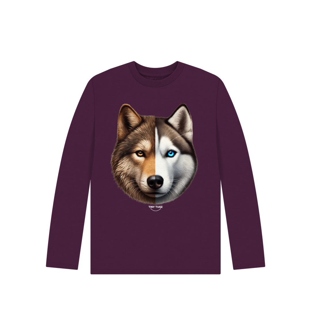 Purple Printed Kids T-Shirt