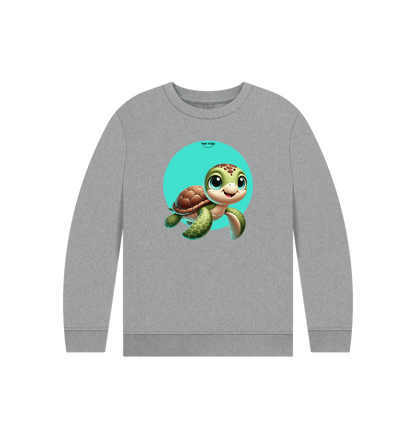 Athletic Grey Printed Kids Jumper