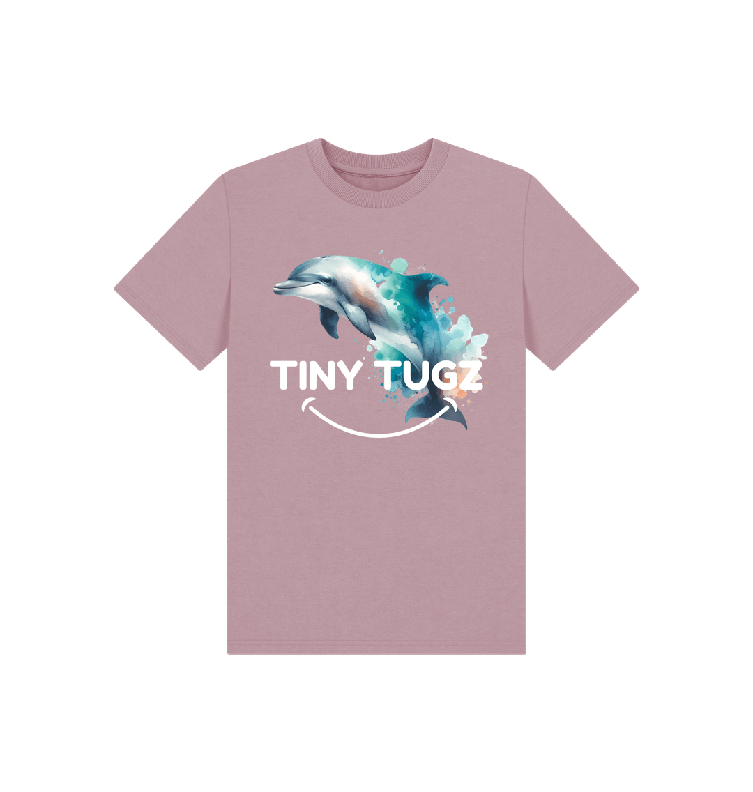 Mauve Printed Kids T-Shirt