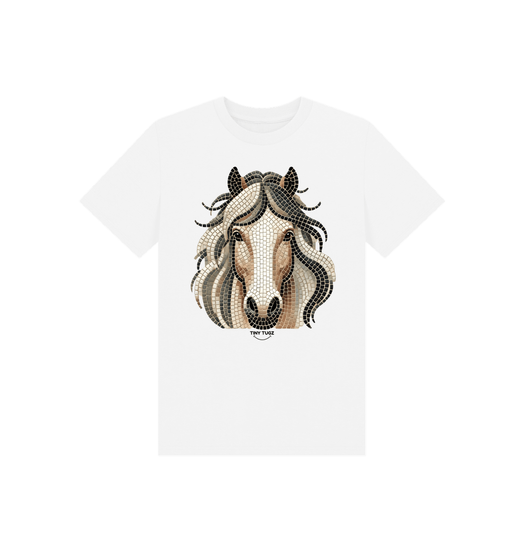 White Printed Kids T-Shirt