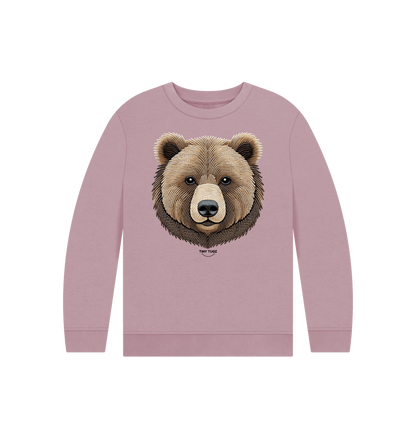 Mauve Printed Kids Jumper