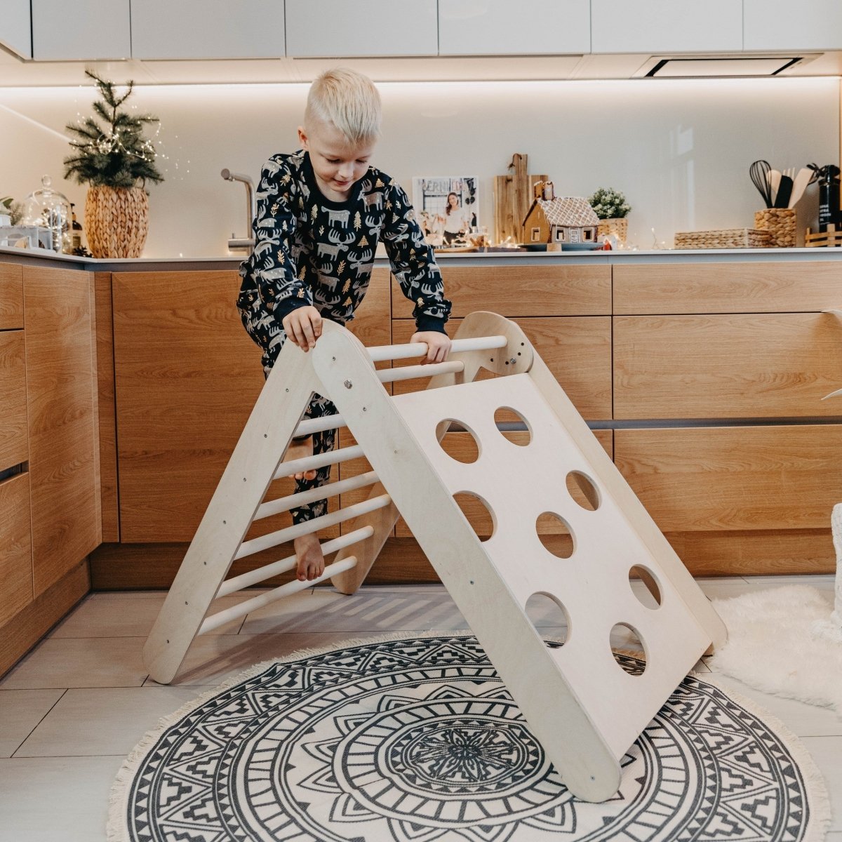 2-in-1 Foldable Climbing Triangle (Ramp Excluded) - Tiny Tugz™