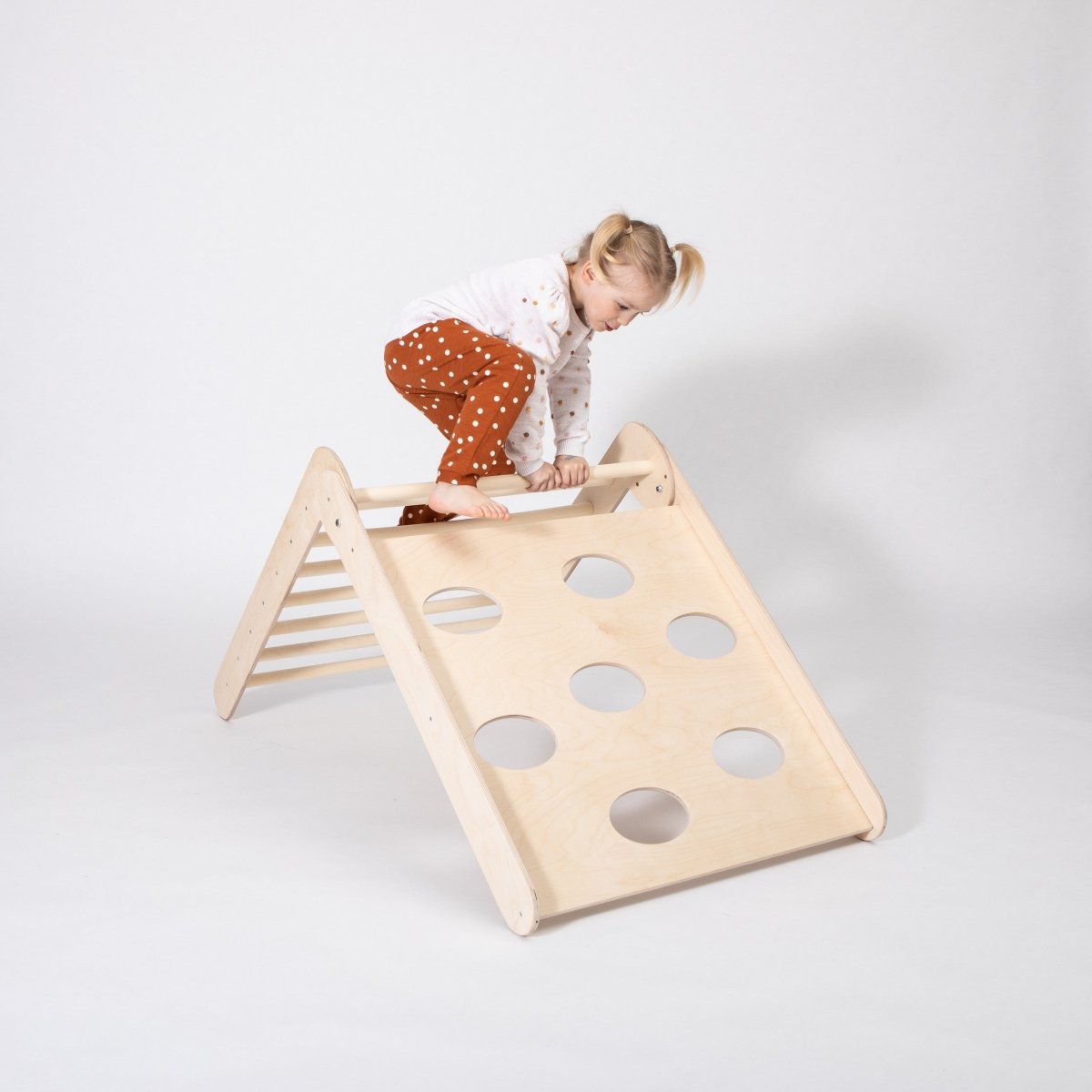 2-in-1 Foldable Climbing Triangle (Ramp Excluded) - Tiny Tugz™