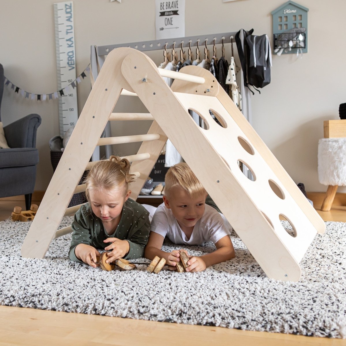 2-in-1 Foldable Climbing Triangle (Ramp Excluded) - Tiny Tugz™
