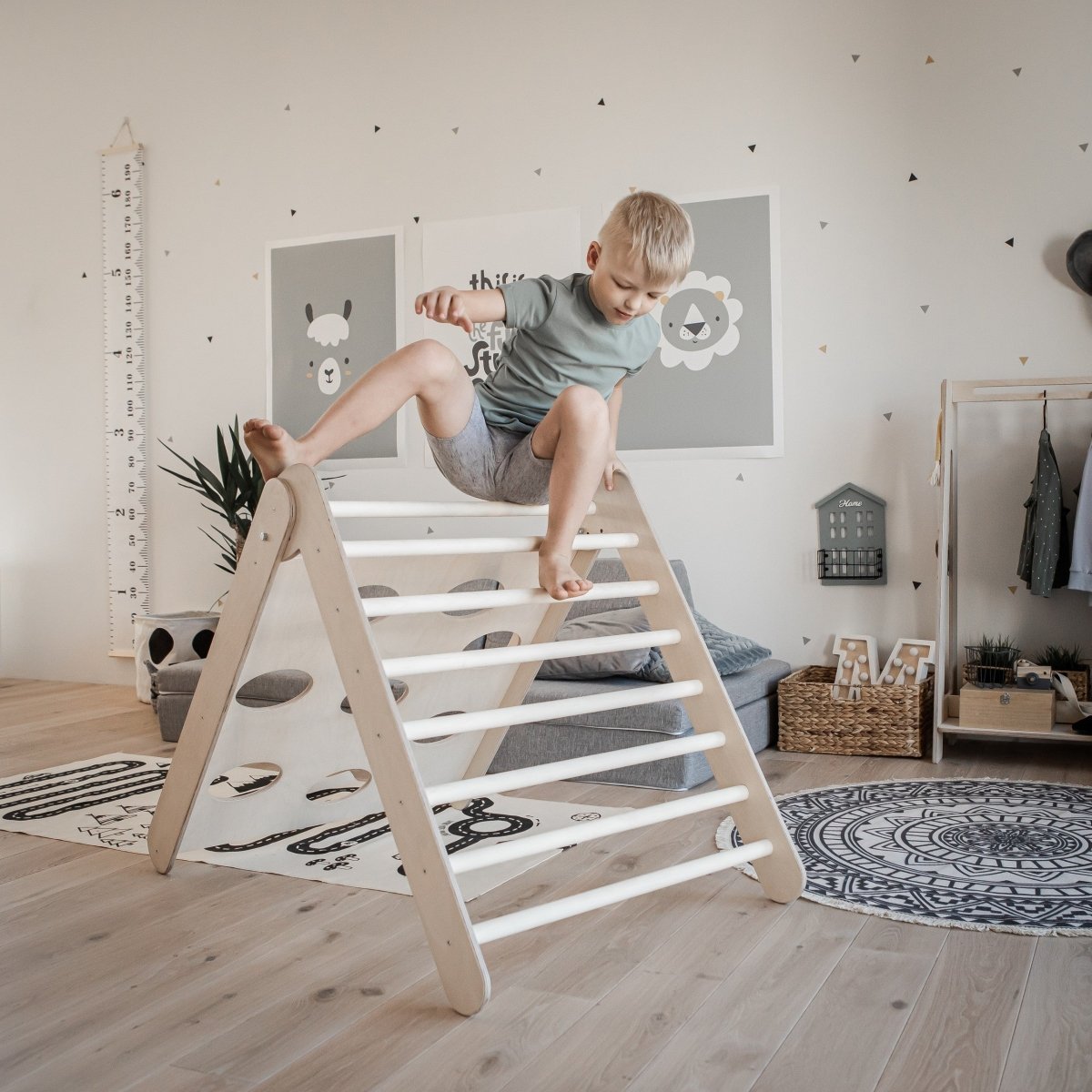2-in-1 Foldable Climbing Triangle (Ramp Excluded) - Tiny Tugz™