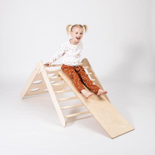 2-in-1 Foldable Climbing Triangle (Ramp Included) - Tiny Tugz™