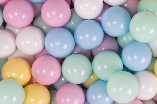 200 Ball Pit Balls – Baby Blue, Mint, Pink & Yellow (Pastel) - Tiny Tugz™