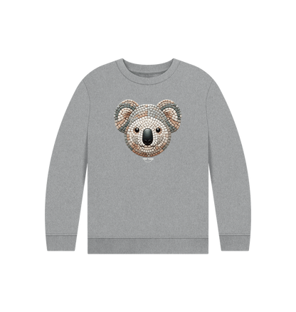 Athletic Grey Printed Kids Jumper