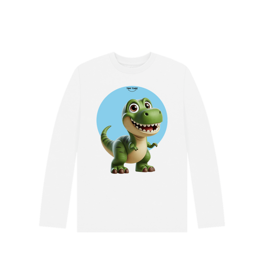 White Printed Kids T-Shirt