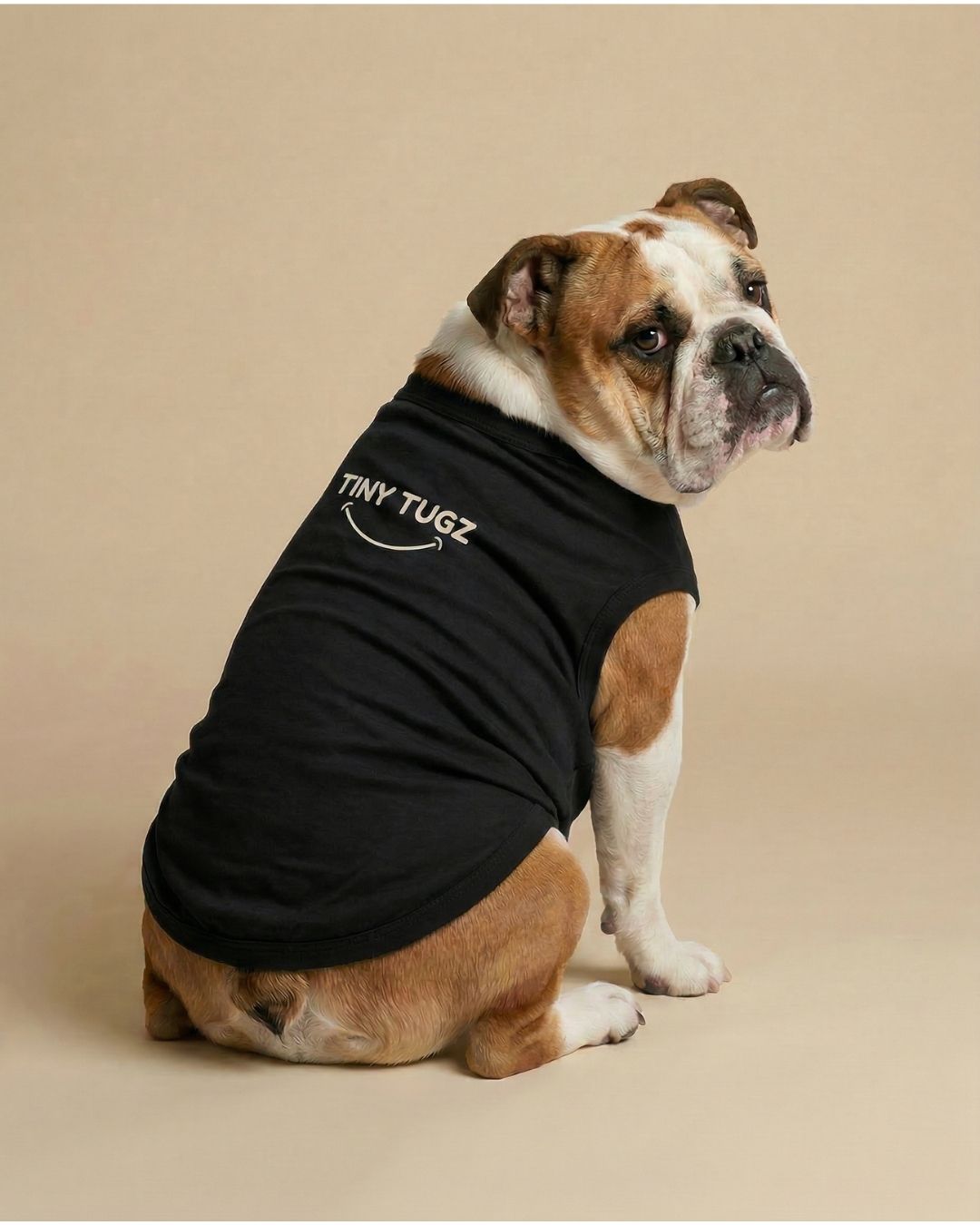 Black 100% Organic Cotton Dog T-Shirt