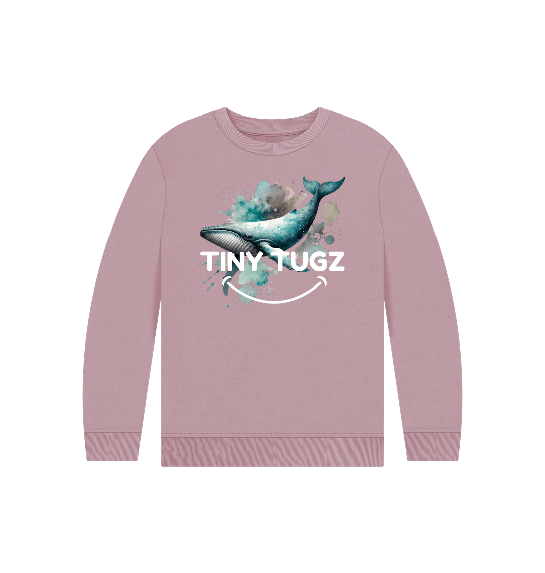 Mauve Printed Kids Jumper