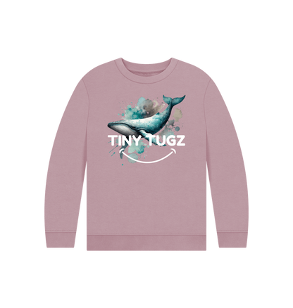 Mauve Printed Kids Jumper