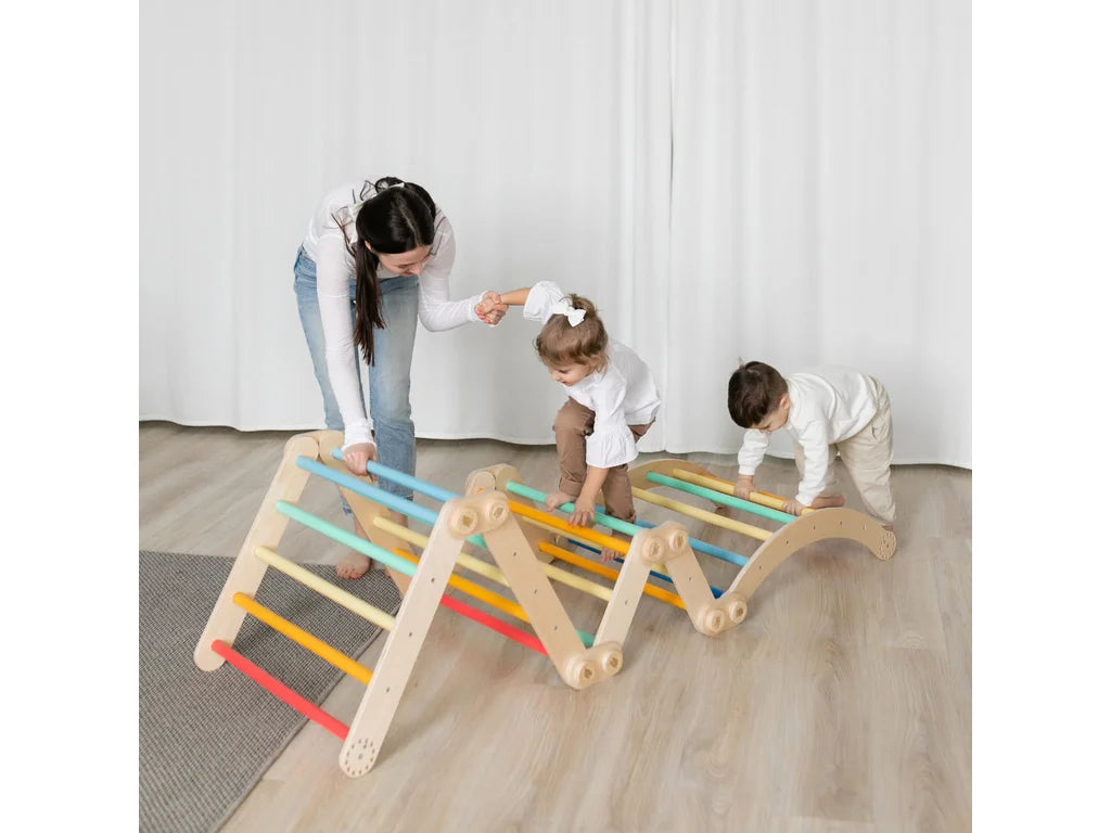 Modular Wooden Climbing Frame – Set L, 10+ Layouts