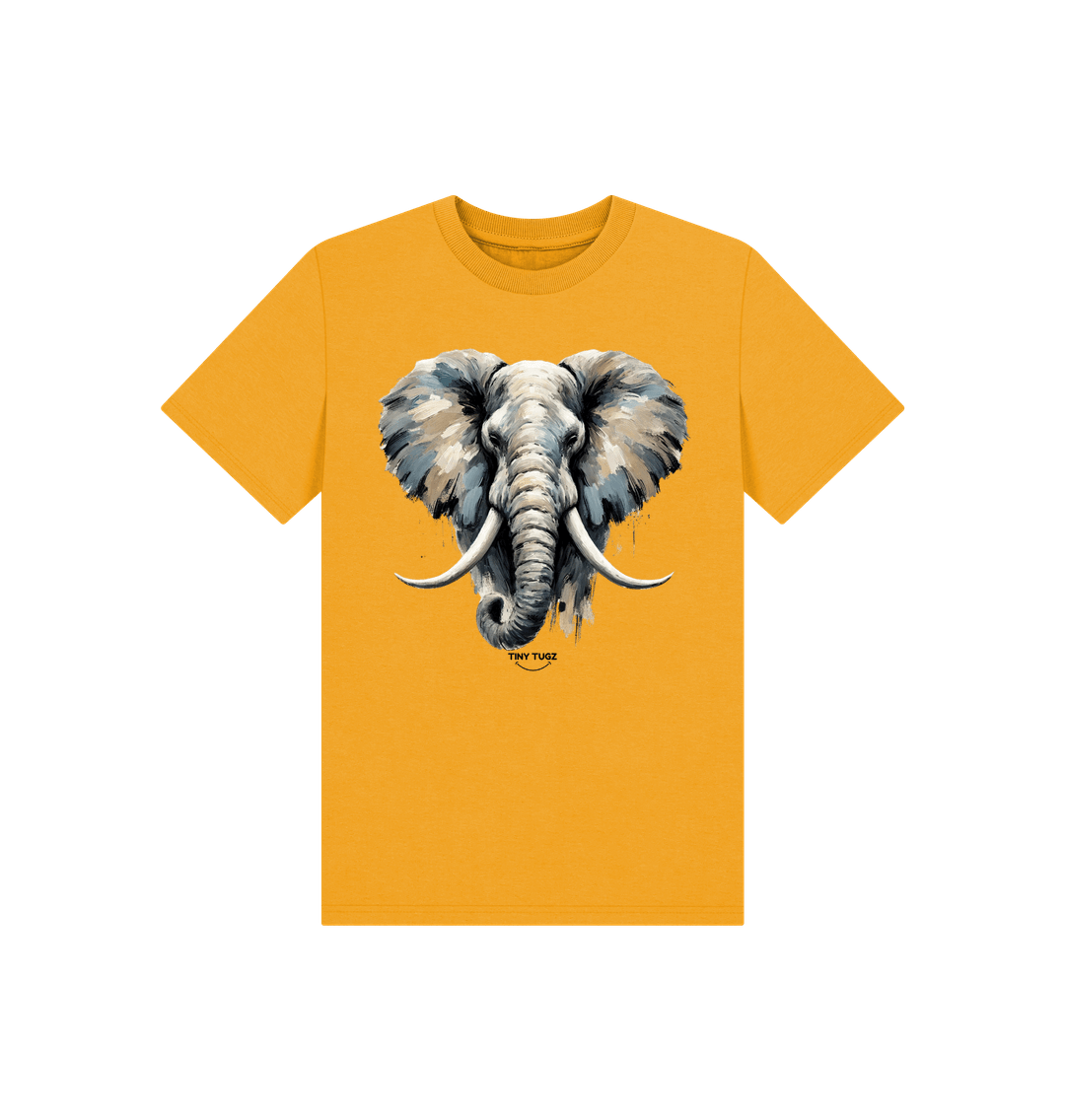 Mustard Printed Kids T-Shirt