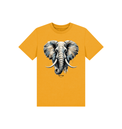 Mustard Printed Kids T-Shirt