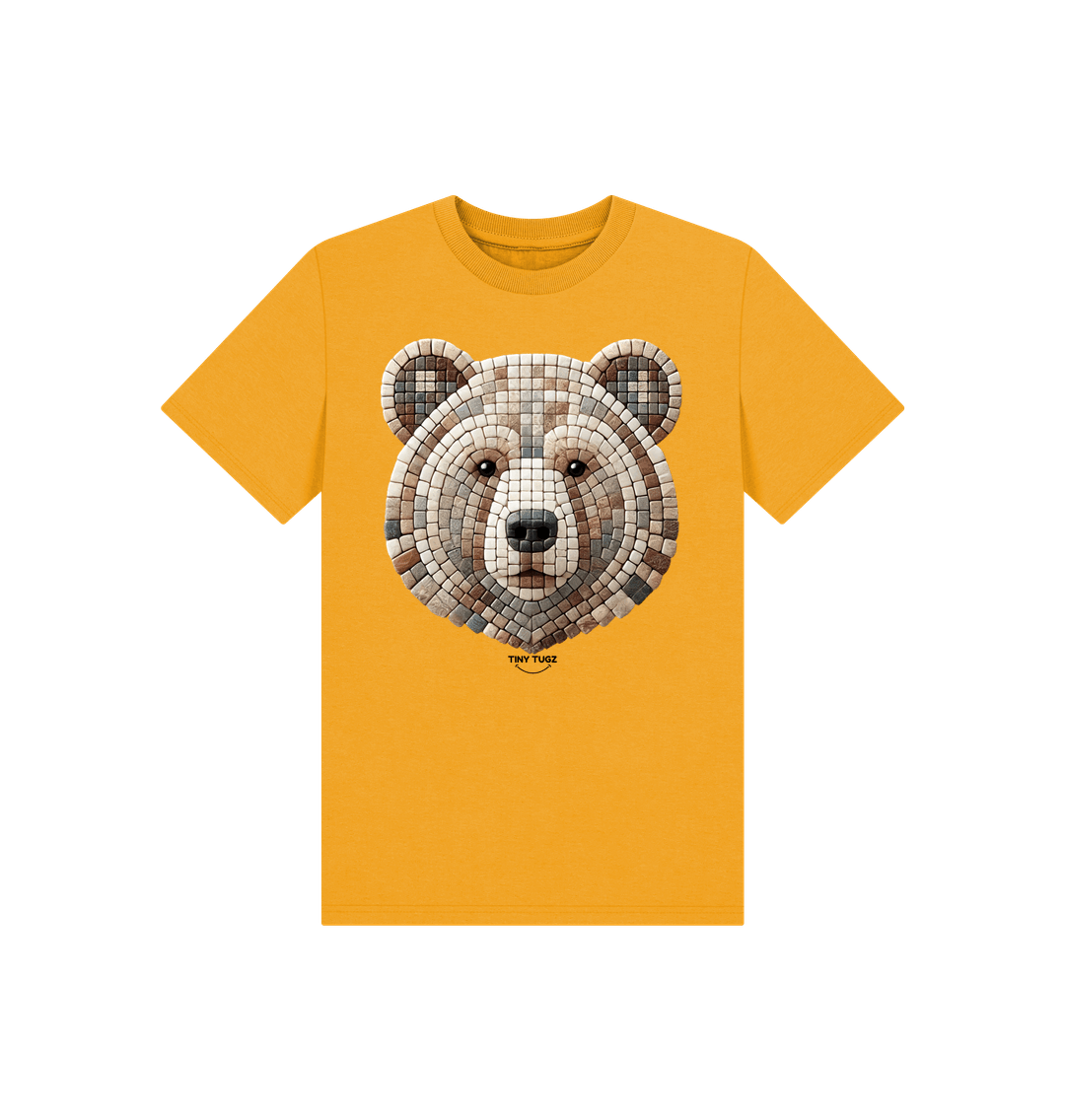 Mustard Printed Kids T-Shirt