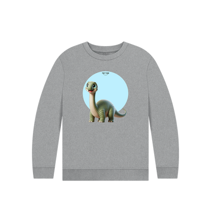 Athletic Grey Printed Kids Jumper