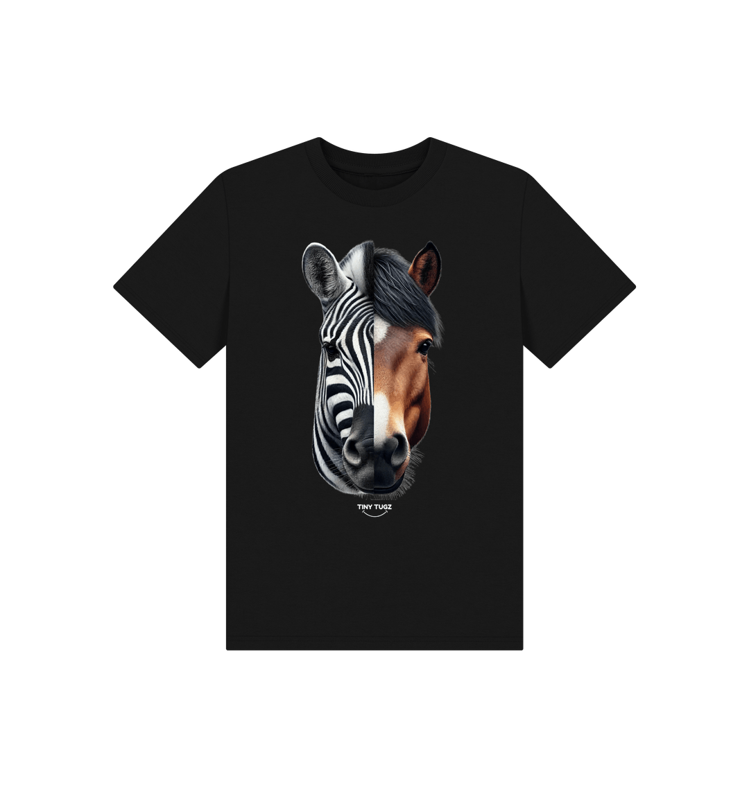 Black Printed Kids T-Shirt
