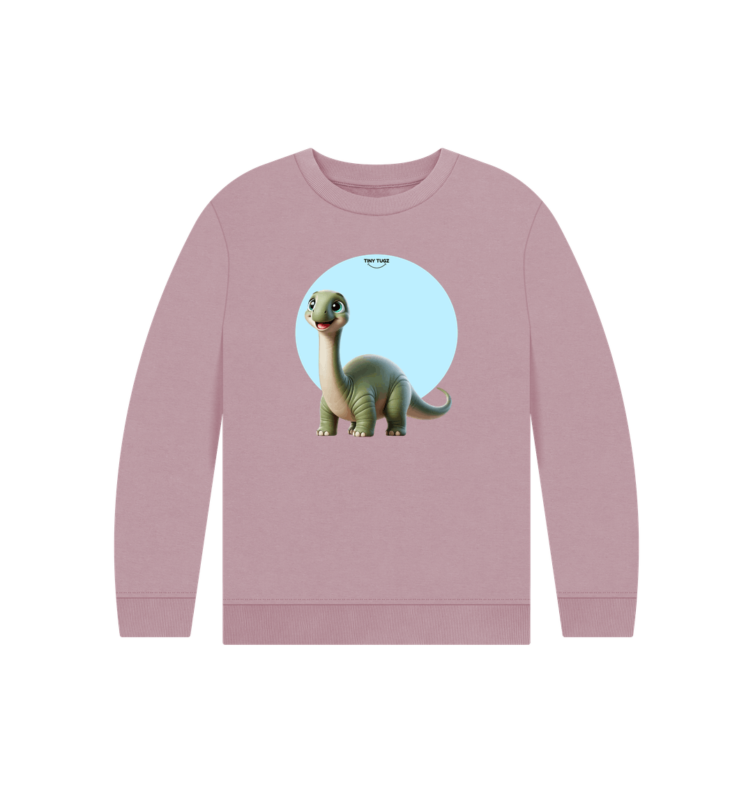 Mauve Printed Kids Jumper