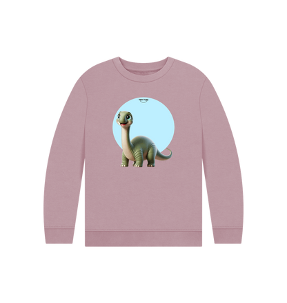 Mauve Printed Kids Jumper